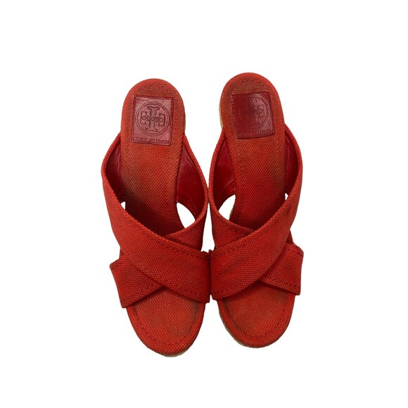 Tory Burch Kristen Espadrille Wedges Size 8.5 - Picture 2 of 8